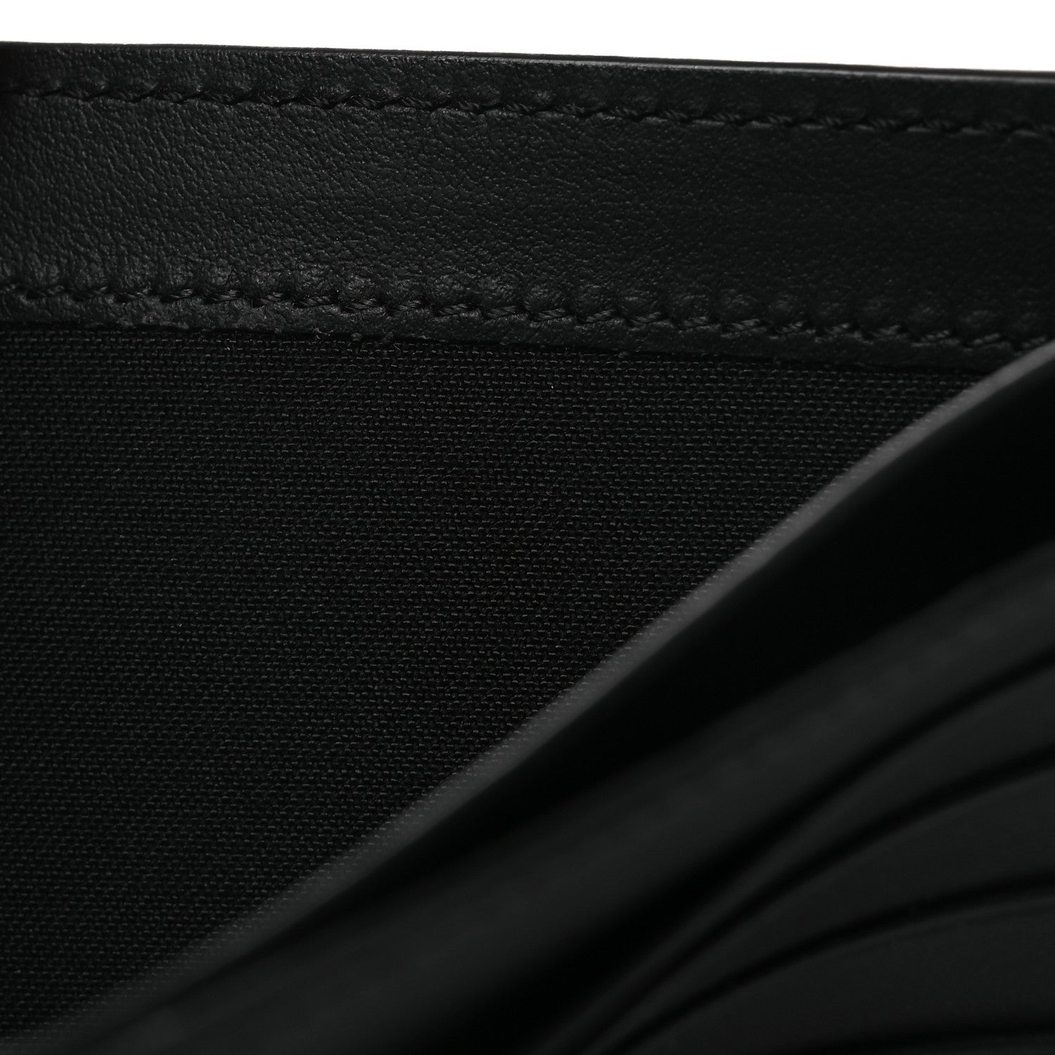 Fendi Calfskin Metal Monster Eyes Bi-fold Wallet Black 9 of 9