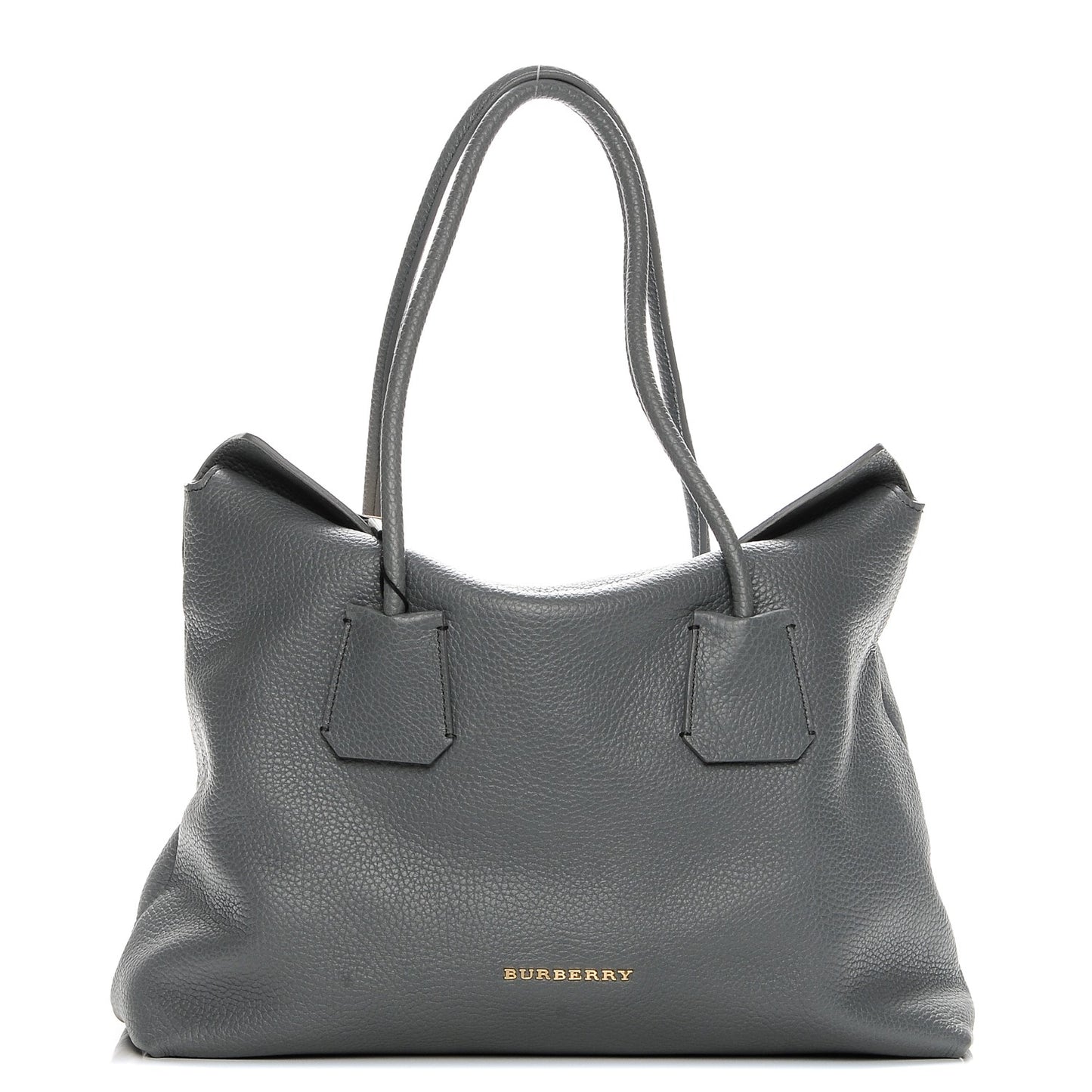 London Grainy Calfskin Medium Baynard Tote Storm Grey