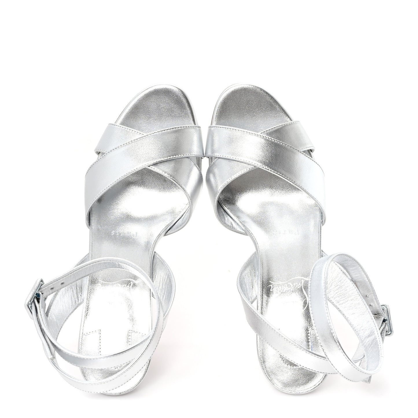 Kid Laminato Mariza 85 Sandals 37 Silver