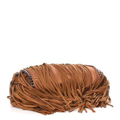 Stella McCartney Eco Suede Mini Fringe Falabella Tote Tan 5 of 10