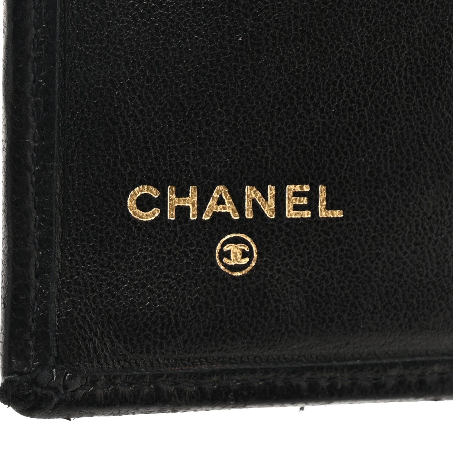 Chanel Lambskin Diamond Stitched Compact French Wallet Black 7 of 14