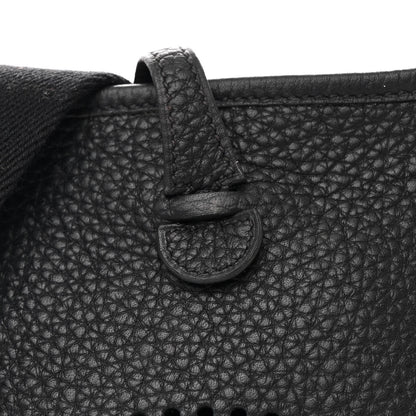 Hermes Taurillon Clemence Evelyne TPM Black 8 of 10