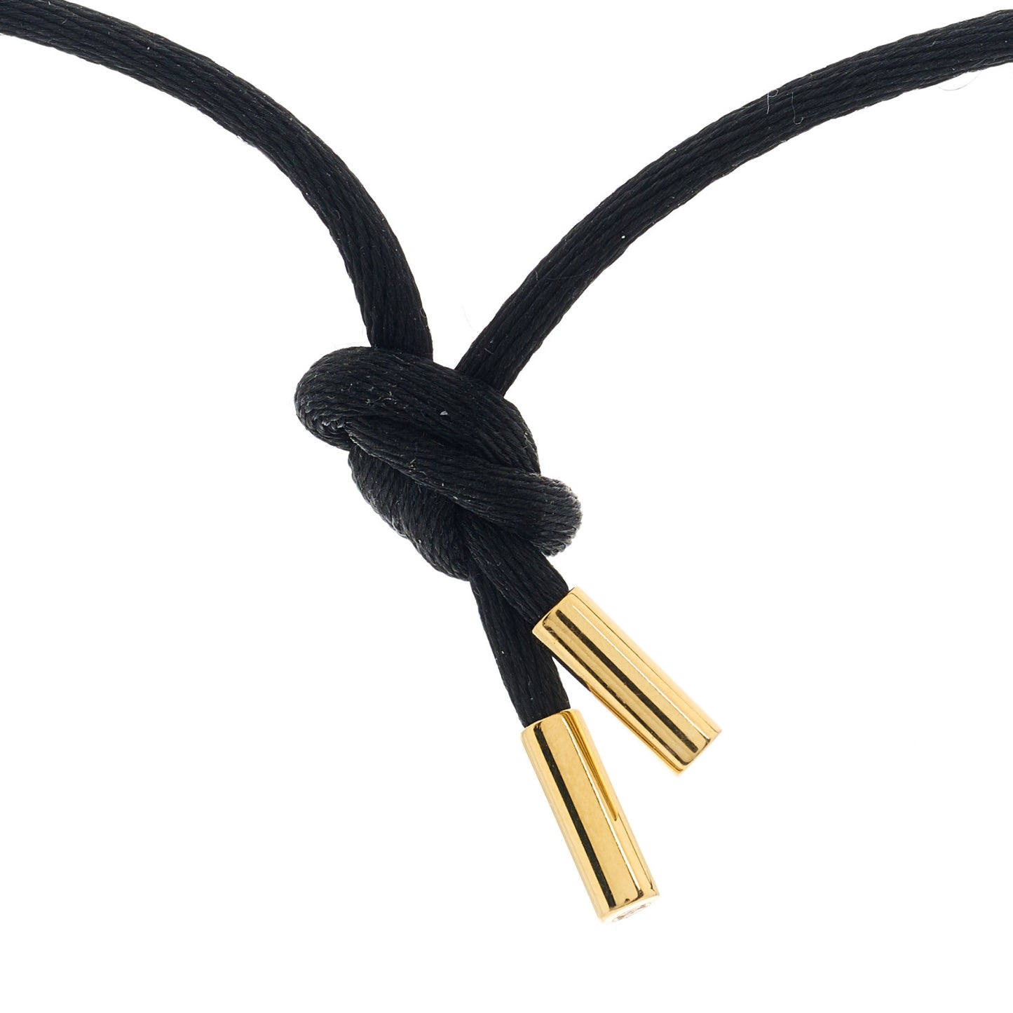 18K Yellow Gold Enamel Tsavorite Panthere De Cartier Pendant Cord Necklace