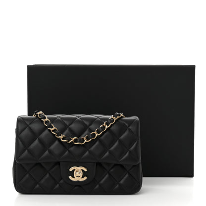 Chanel Lambskin Quilted Mini Rectangular Flap Black 11 of 11
