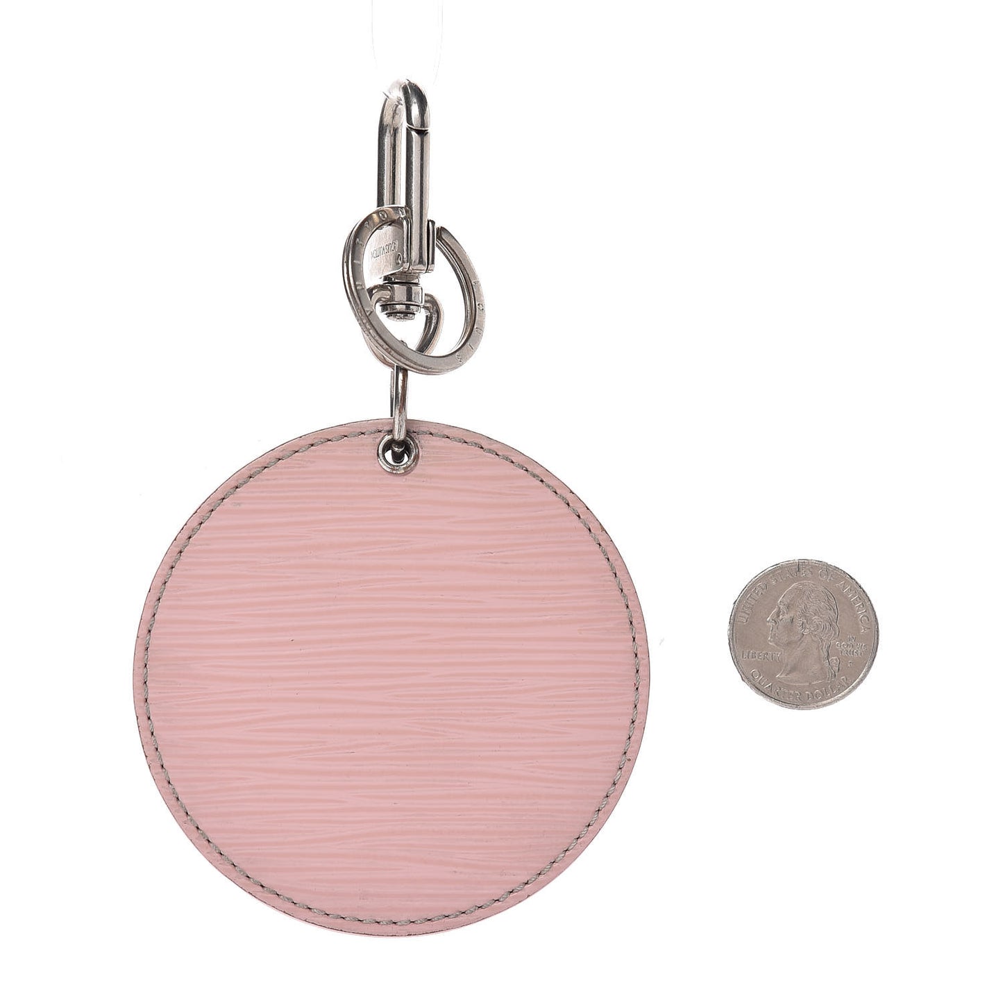 Epi Mirror Bag Charm Key Holder Rose Ballerine
