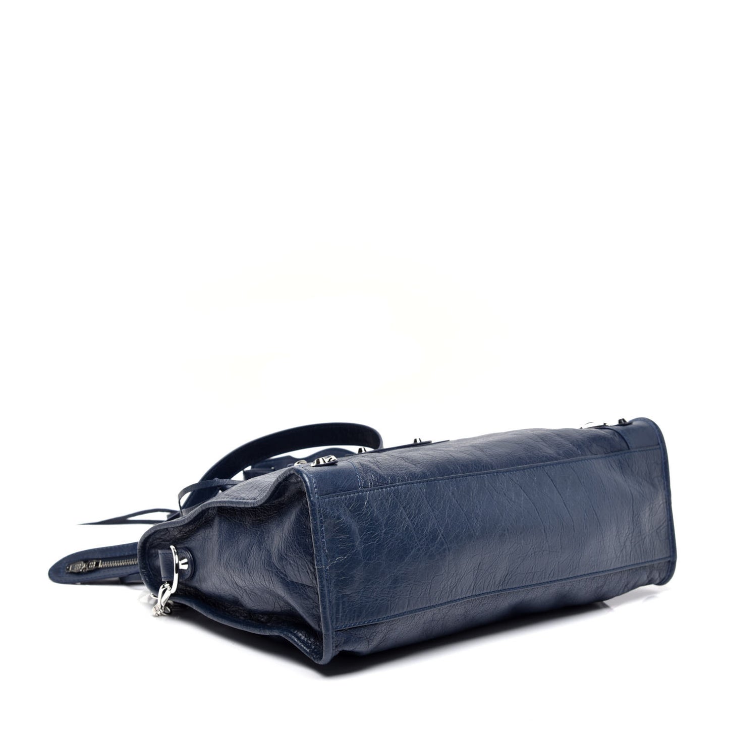 Agneau Classic Silver Hardware City Bleu Obscur