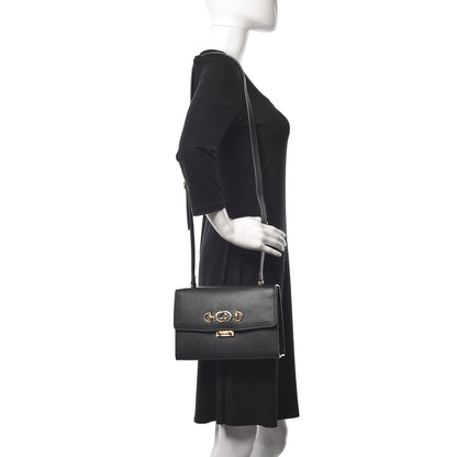 Gucci Smooth Calfskin Small Zumi Shoulder Bag Black 2 of 9