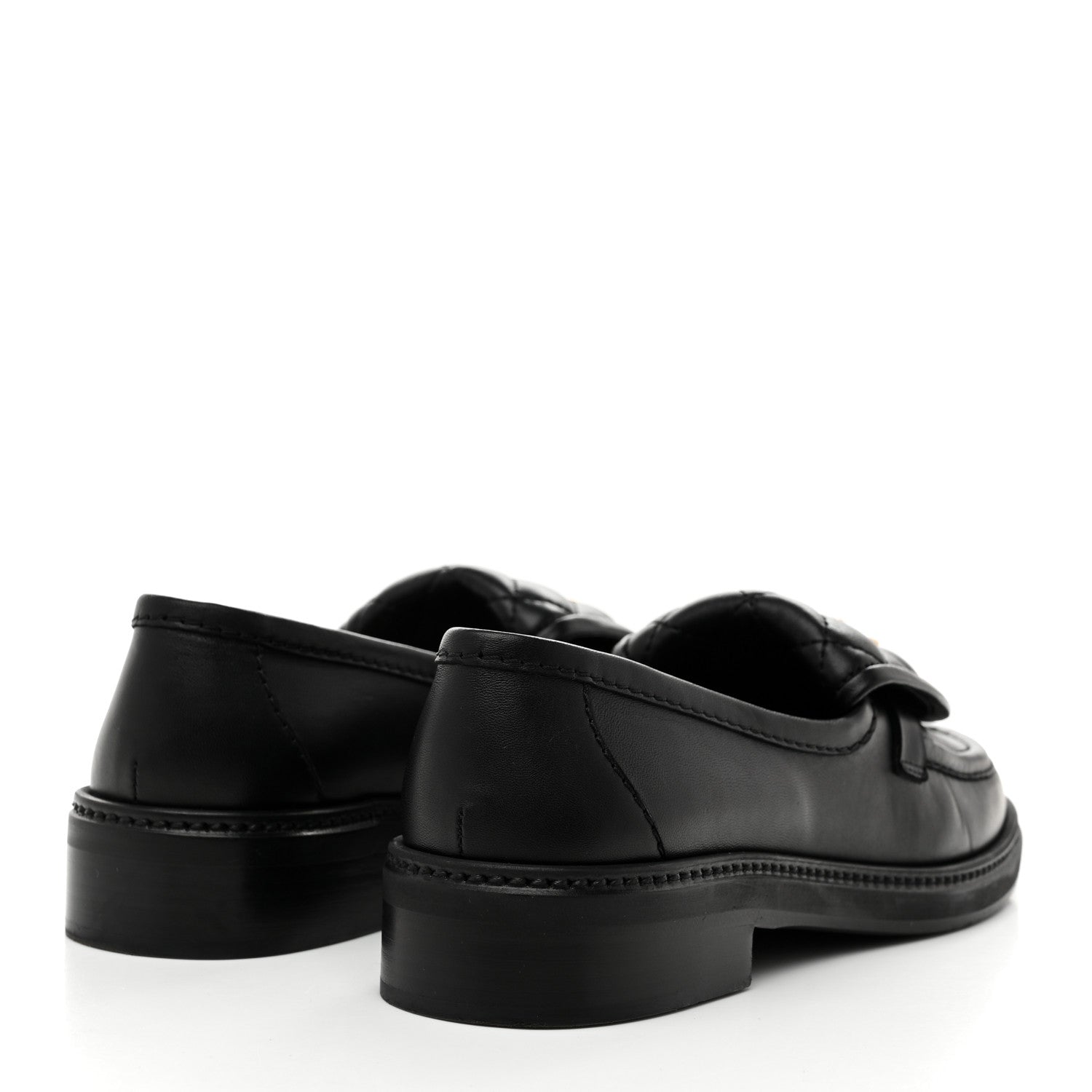 Chanel Lambskin Quilted CC Turnlock Loafers 36 Black 5 of 10