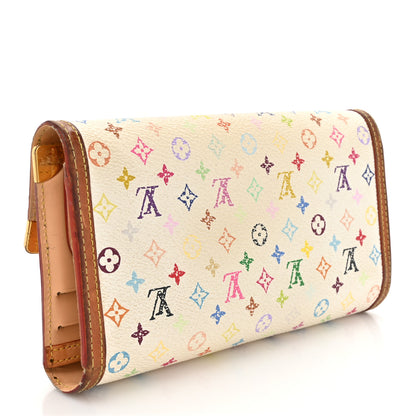 Louis Vuitton Monogram Multicolor Porte Tresor International Wallet White 3 of 16
