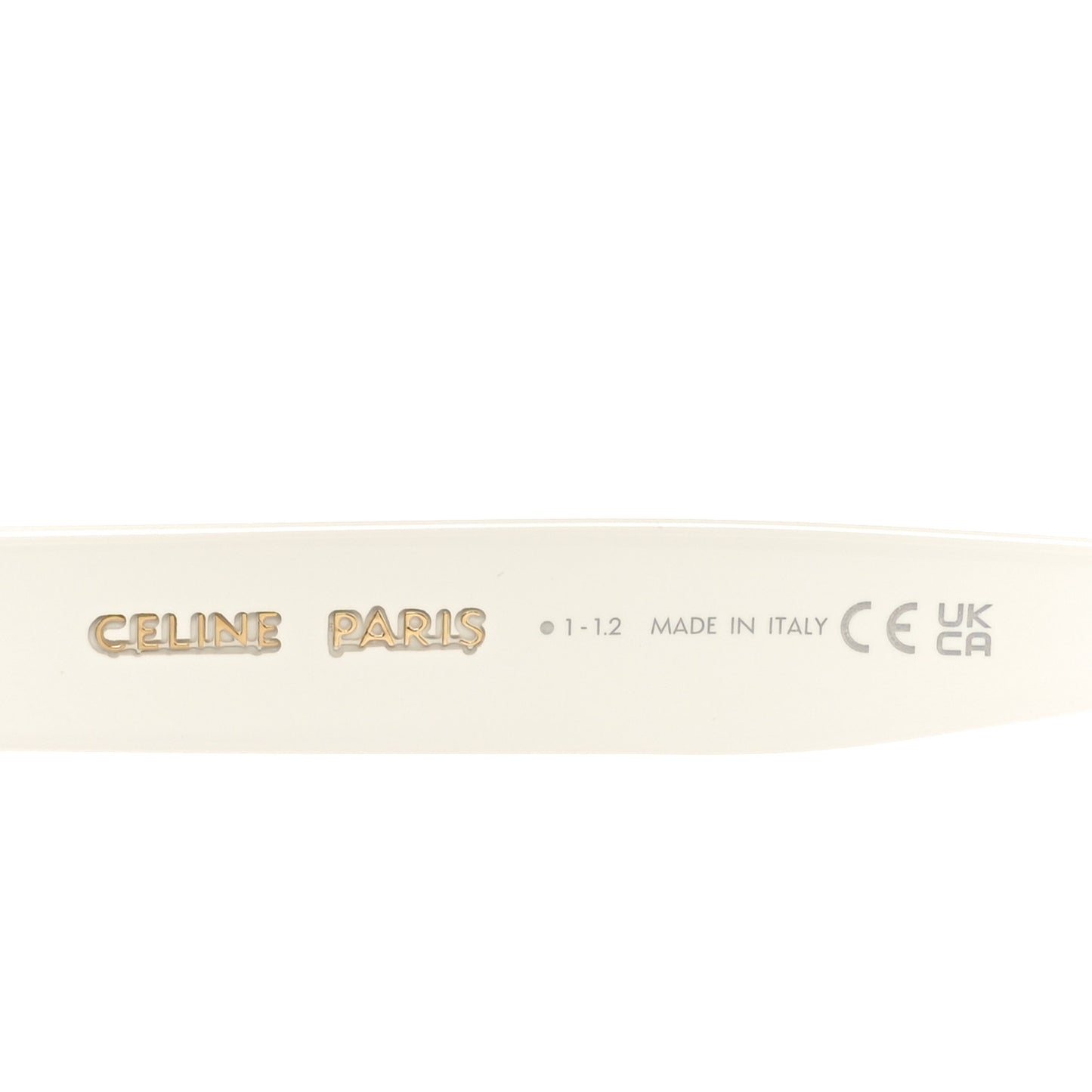 Acetate Sunglasses CL40198F White