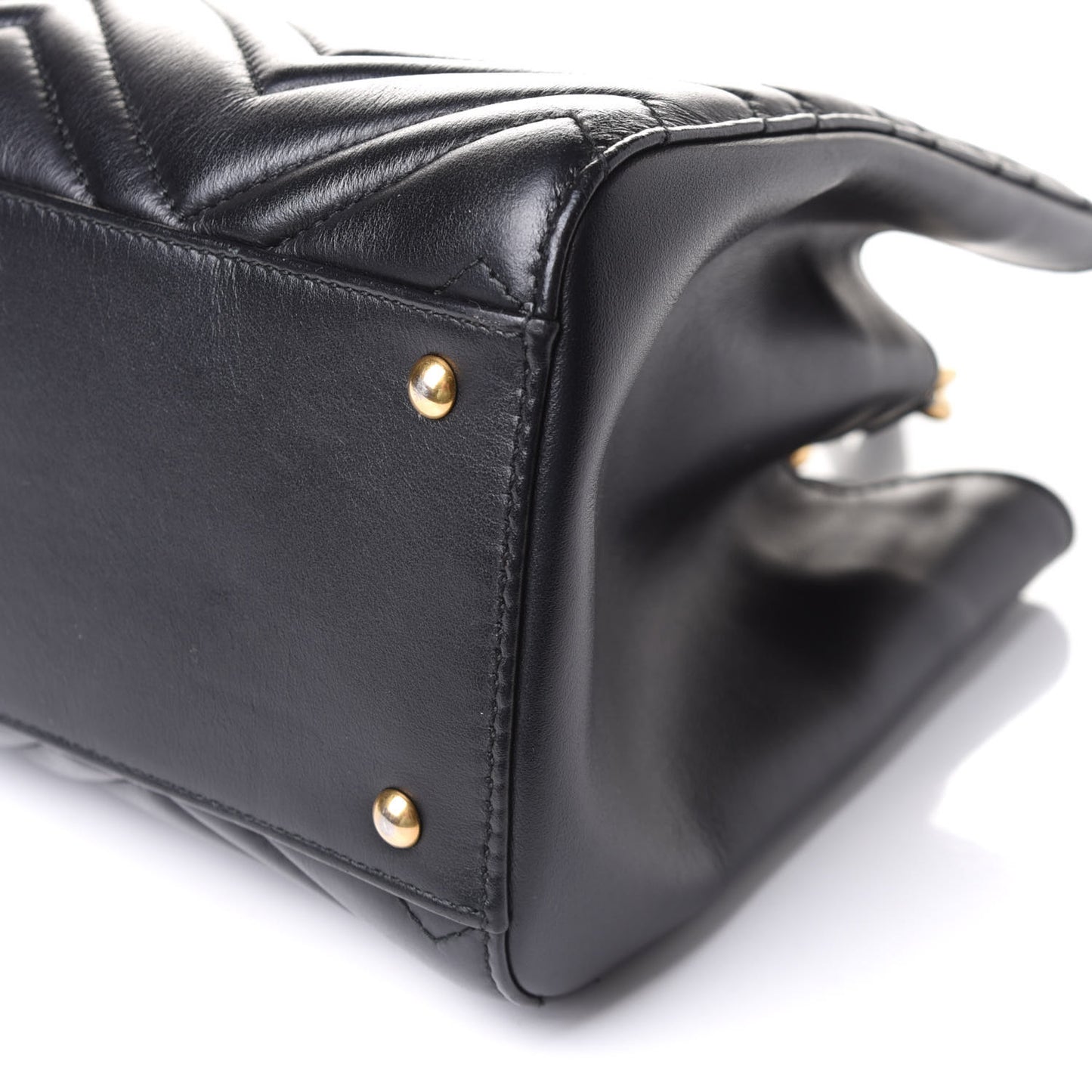 Calfskin Matelasse Small GG Marmont Tote Black