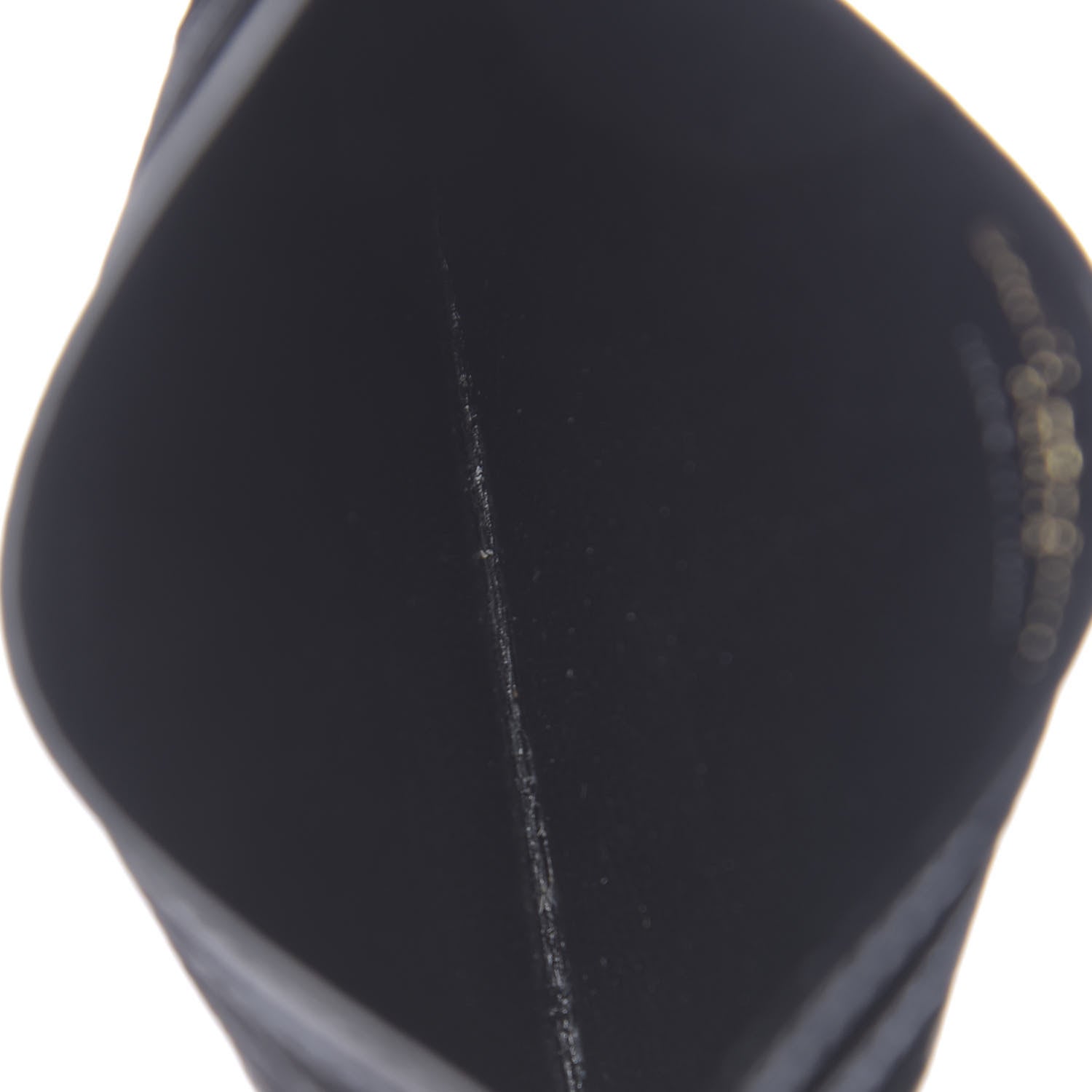 Saint Laurent Grain De Poudre Matelasse Chevron Monogram Credit Card Case Black 5 of 8