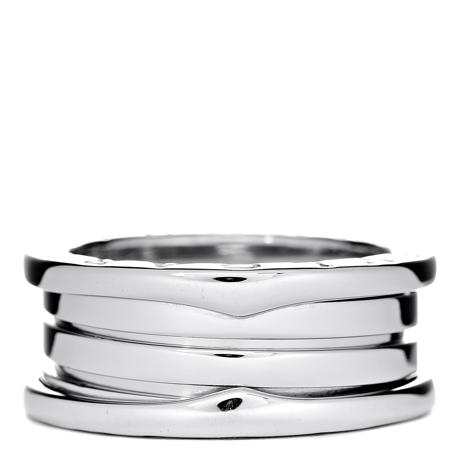 Bulgari 18K White Gold B.Zero1 Three-Band Ring 56 7.5 3 of 6