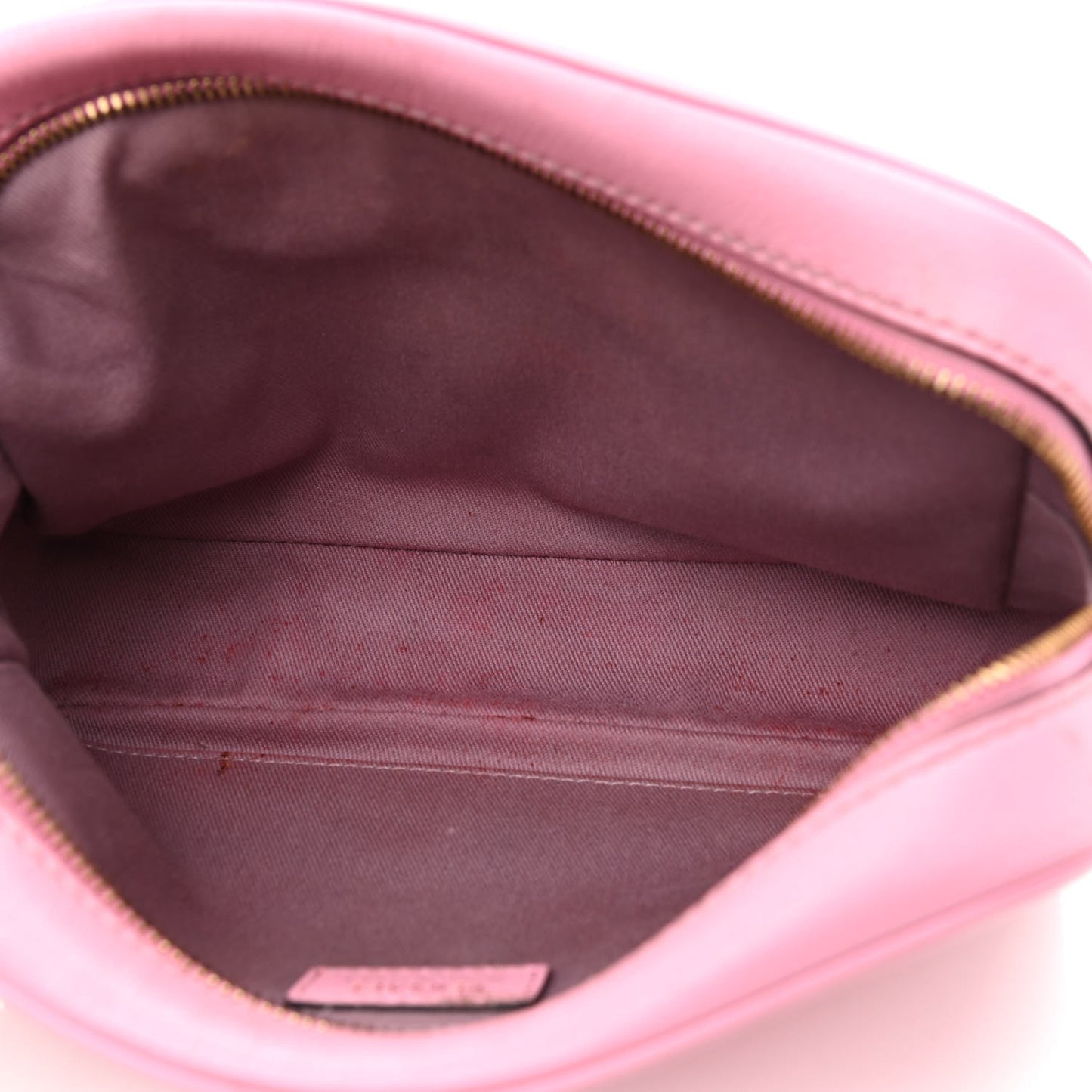 Grained Calfskin Medusa Camera Bag Pink