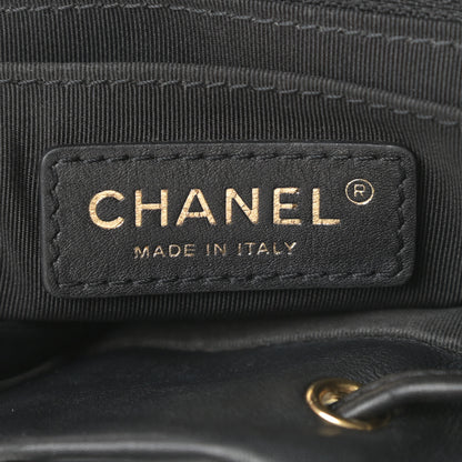 Chanel Calfskin Chevron Quilted Large Urban Spirit Backpack Black 6 of 14