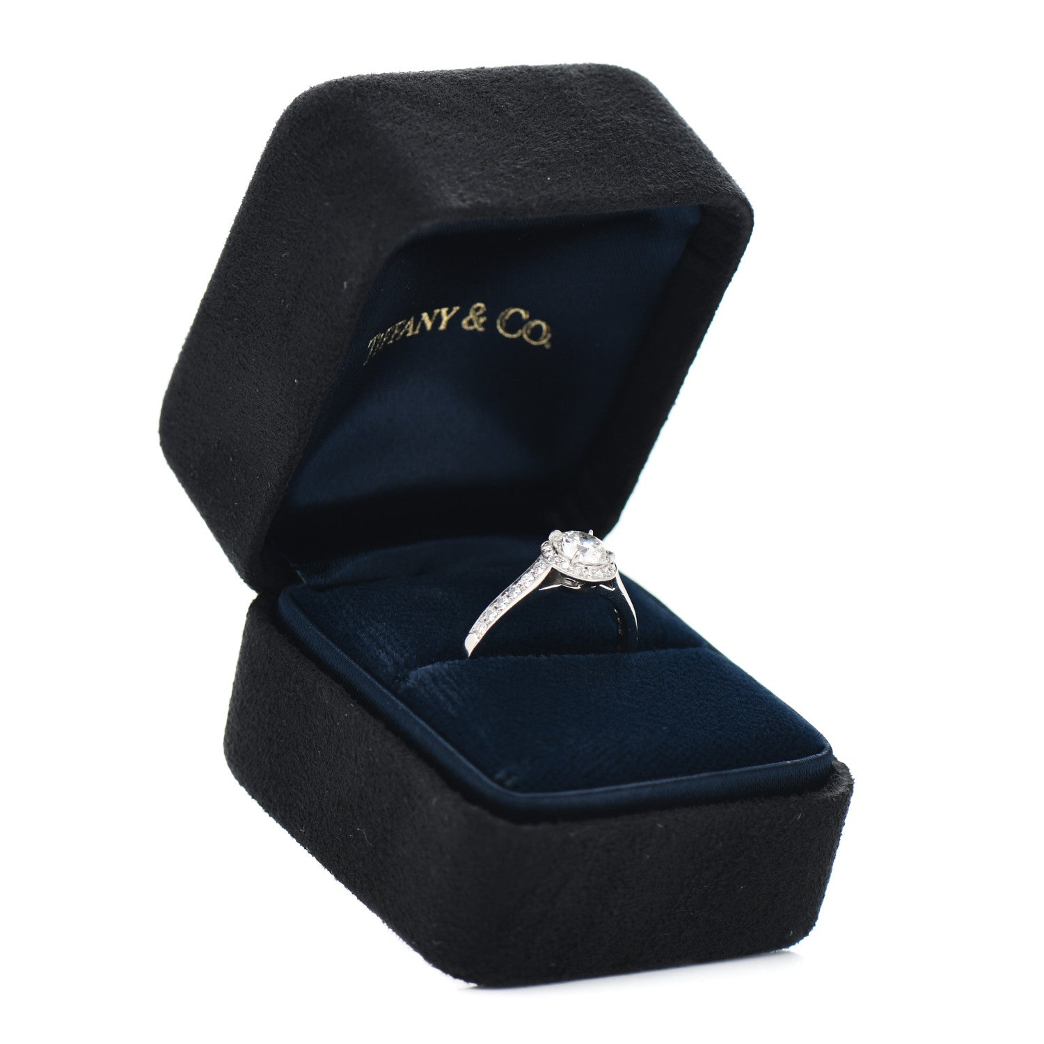 Tiffany Platinum Diamond .71ct Embrace Engagement Ring 52 6 6 of 6
