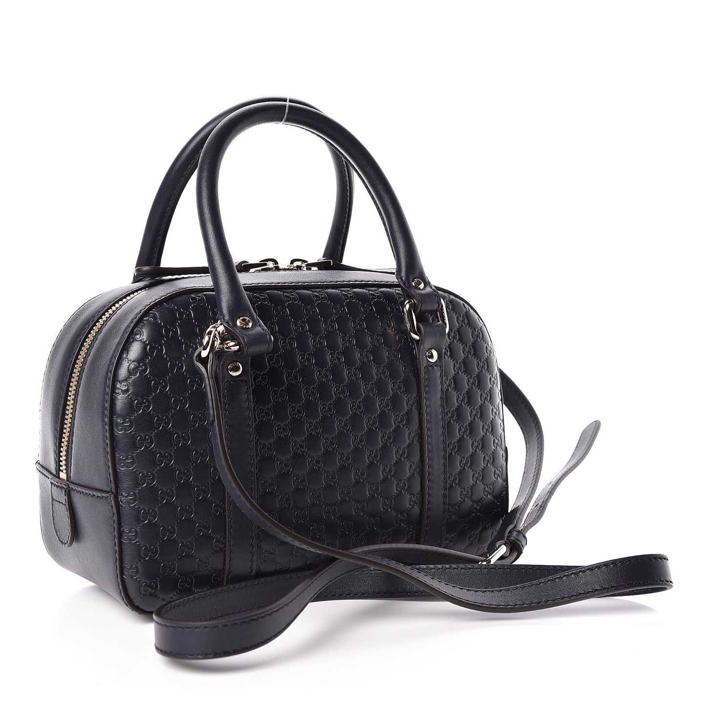 Soft Microguccissima Small Crossbody Bag Blue