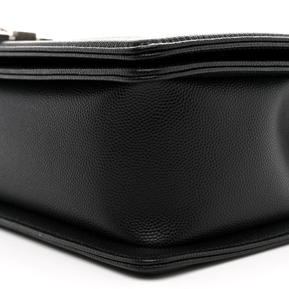 Chanel Caviar Quilted New Medium Boy Flap Black 10 of 11
