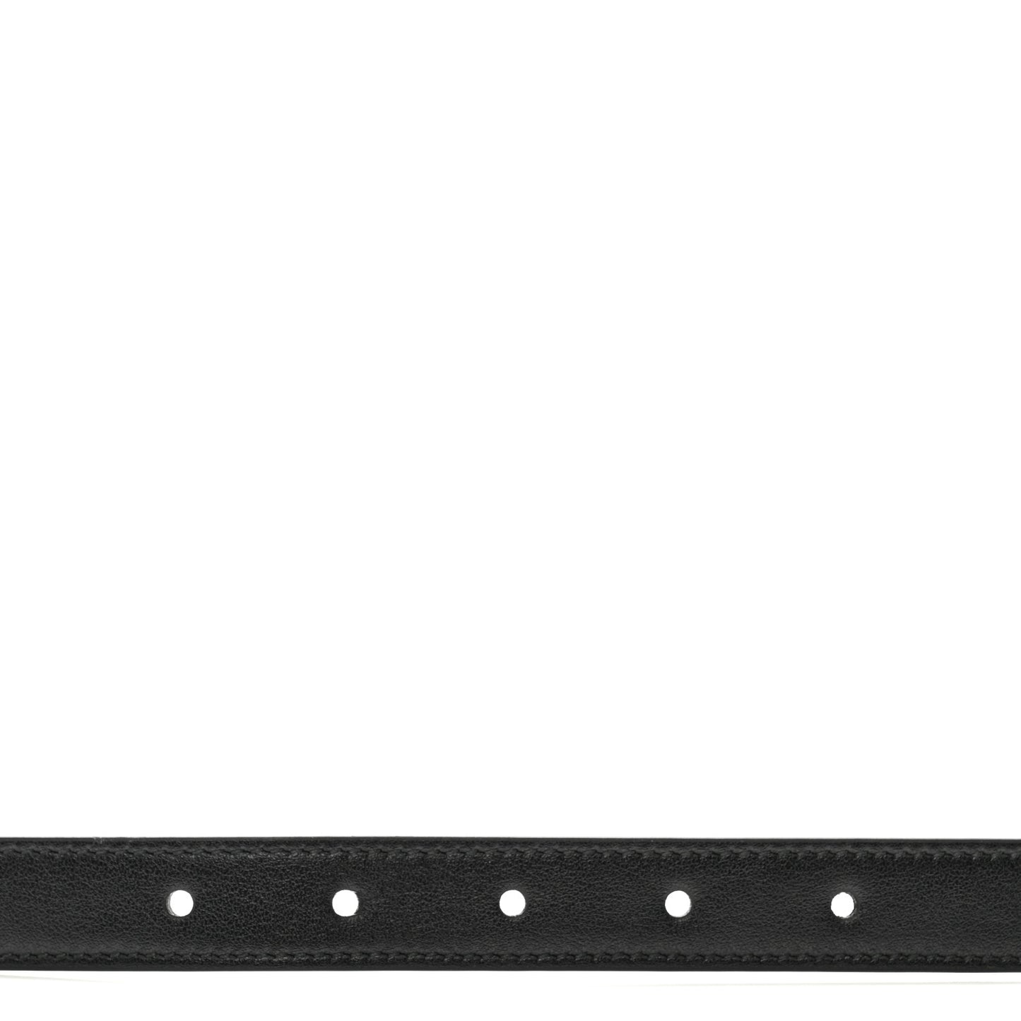 Calfskin Rectangular Buckle Reversible Thin Belt 85 34 Black Rosso Ancora