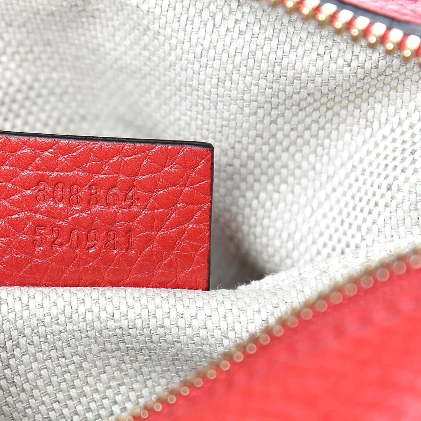 Pebbled Calfskin Small Soho Disco Bag Tabasco Red