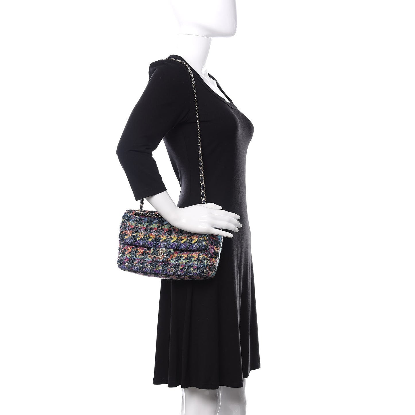 Knit Medium Single Flap Multicolor