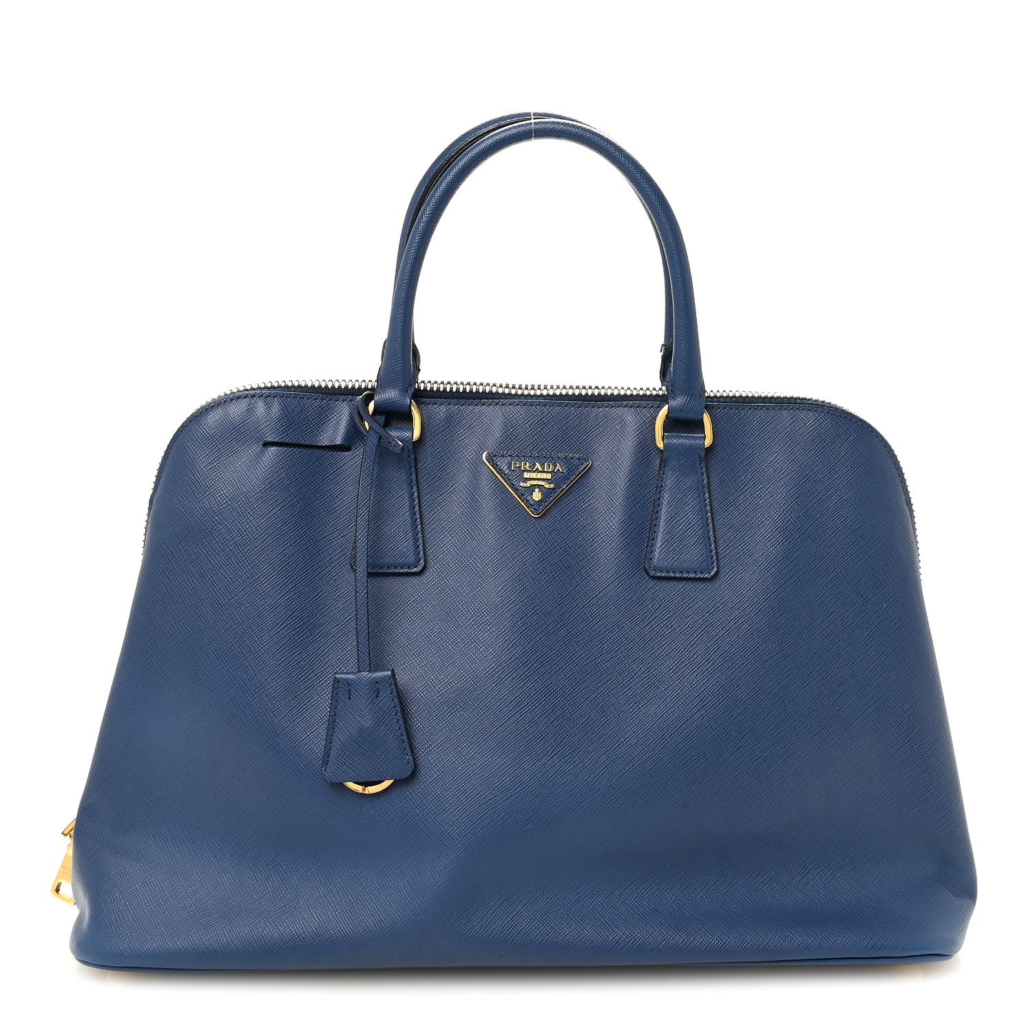 Prada Saffiano Lux Medium Promenade Tote Bluette 1 of 9