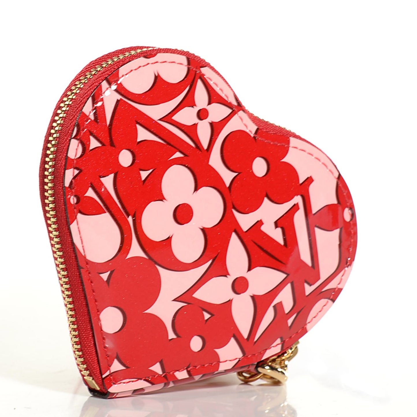 Vernis Sweet Monogram Coeur Heart Coin Purse Pomme D'Amour