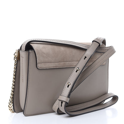 Chloe Suede Calfskin Small Faye Shoulder Bag Motty Grey 3 of 9