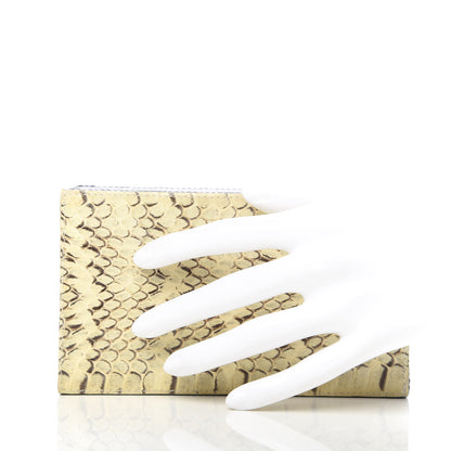 Nancy Gonzalez Snakeskin Crocodile Box Clutch Ivory Black 2 of 10