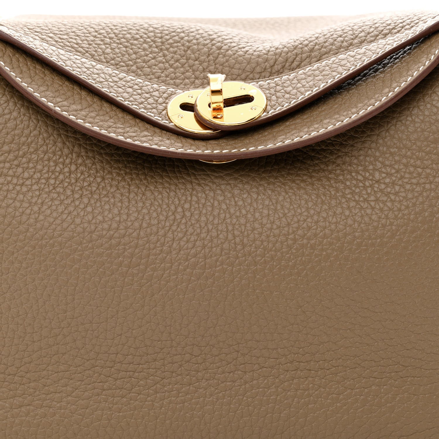 Hermes Taurillon Clemence Lindy 26 Etoupe 8 of 11