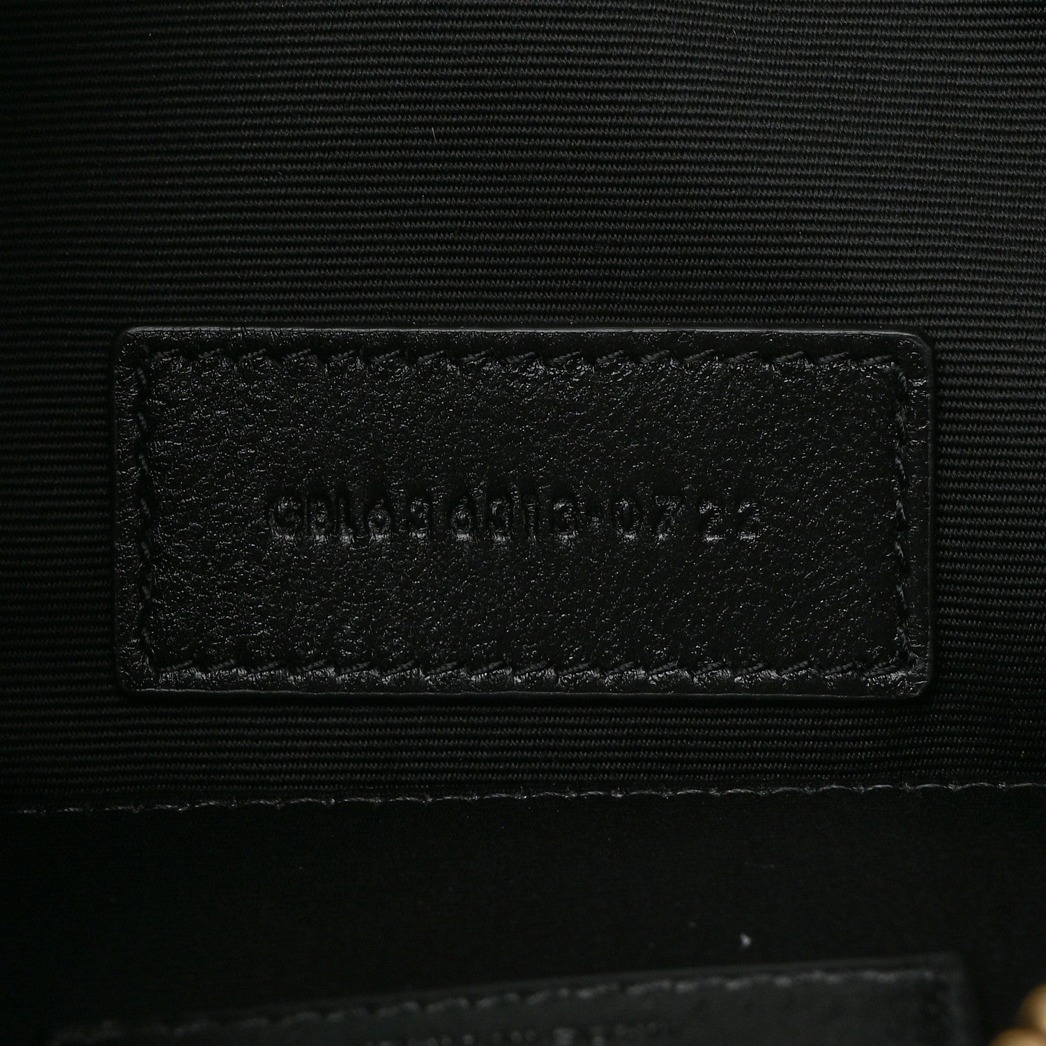 Saint Laurent Grain De Poudre Chevron Monogram Large Bill Pouch Vintage Peach 8 of 9