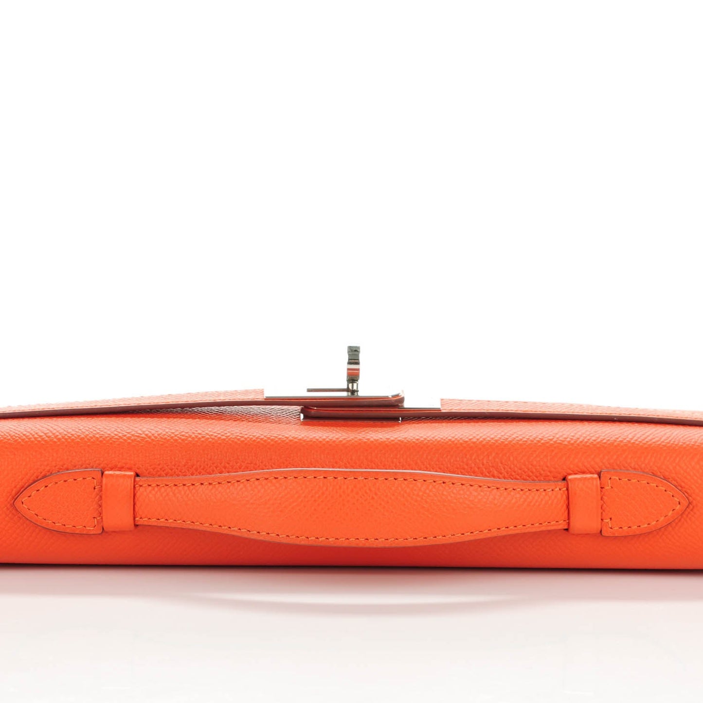 Epsom Kelly Cut Clutch Pochette Feu