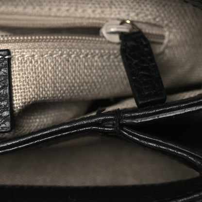 Gucci Dollar Calfskin Interlocking G Crossbody Bag Black 11 of 15