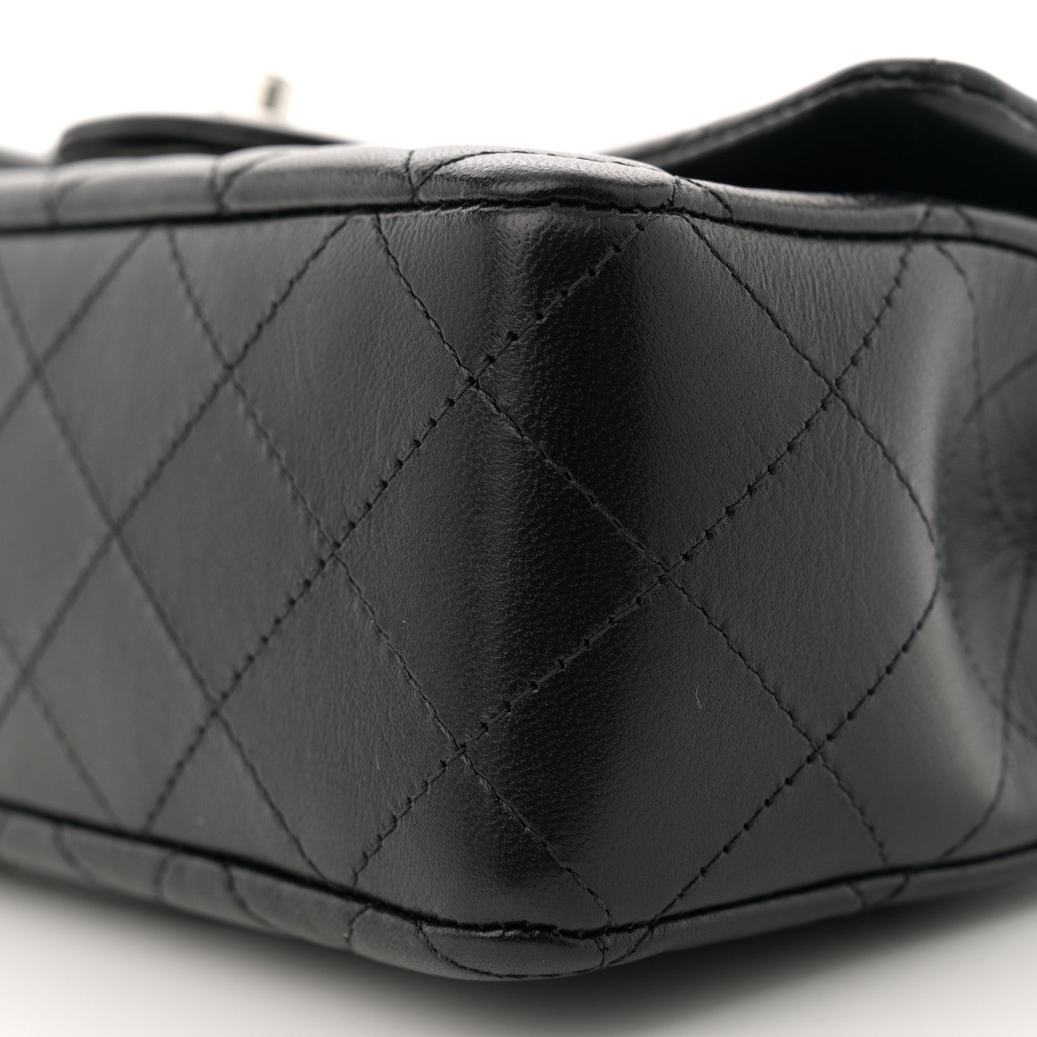 Chanel Lambskin Quilted Mini Rectangular Flap Black 10 of 11