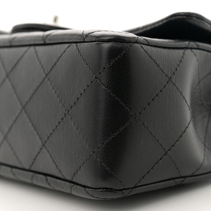 Chanel Lambskin Quilted Mini Rectangular Flap Black 10 of 11