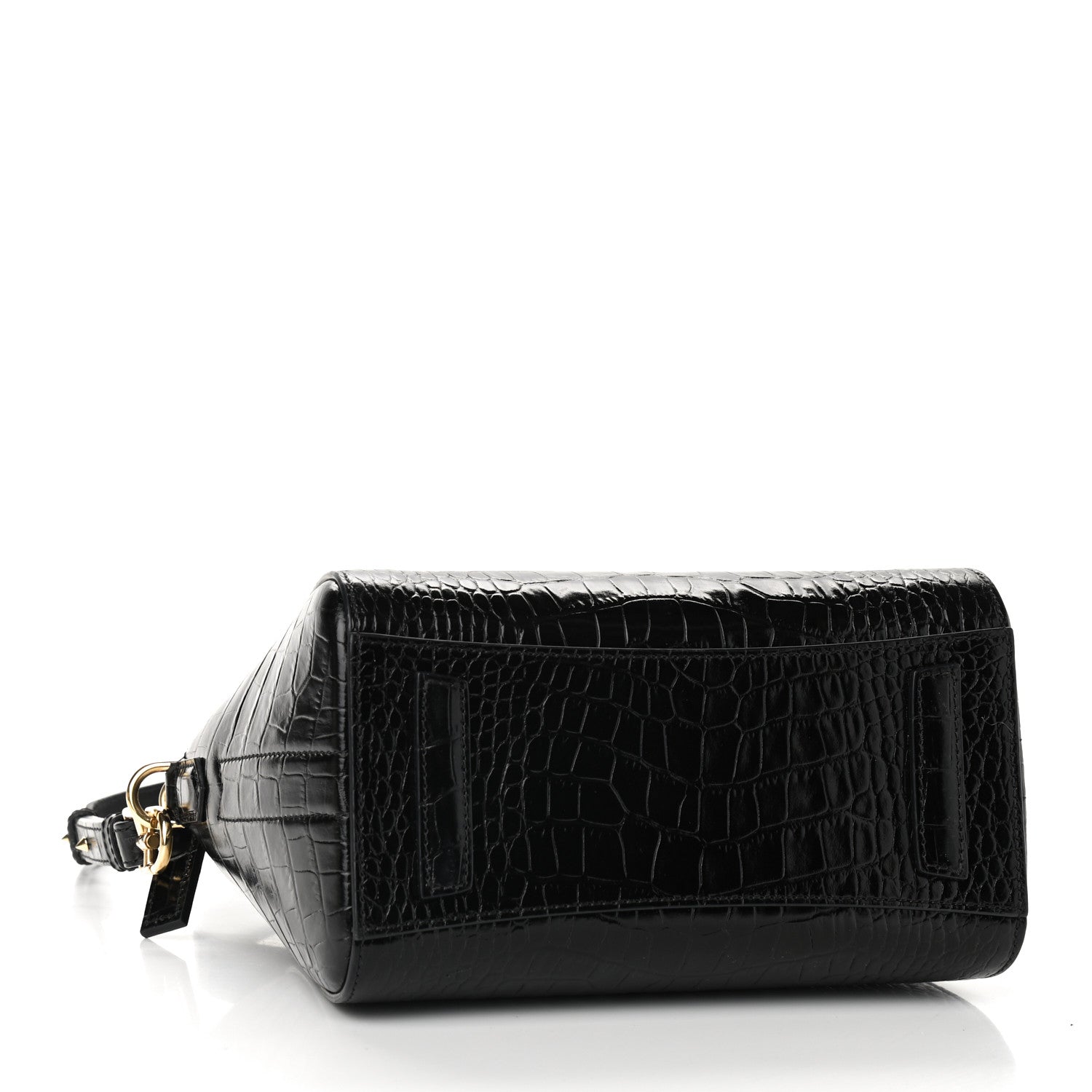 Givenchy Calfskin Crocodile Embossed Mini Antigona Black 4 of 9