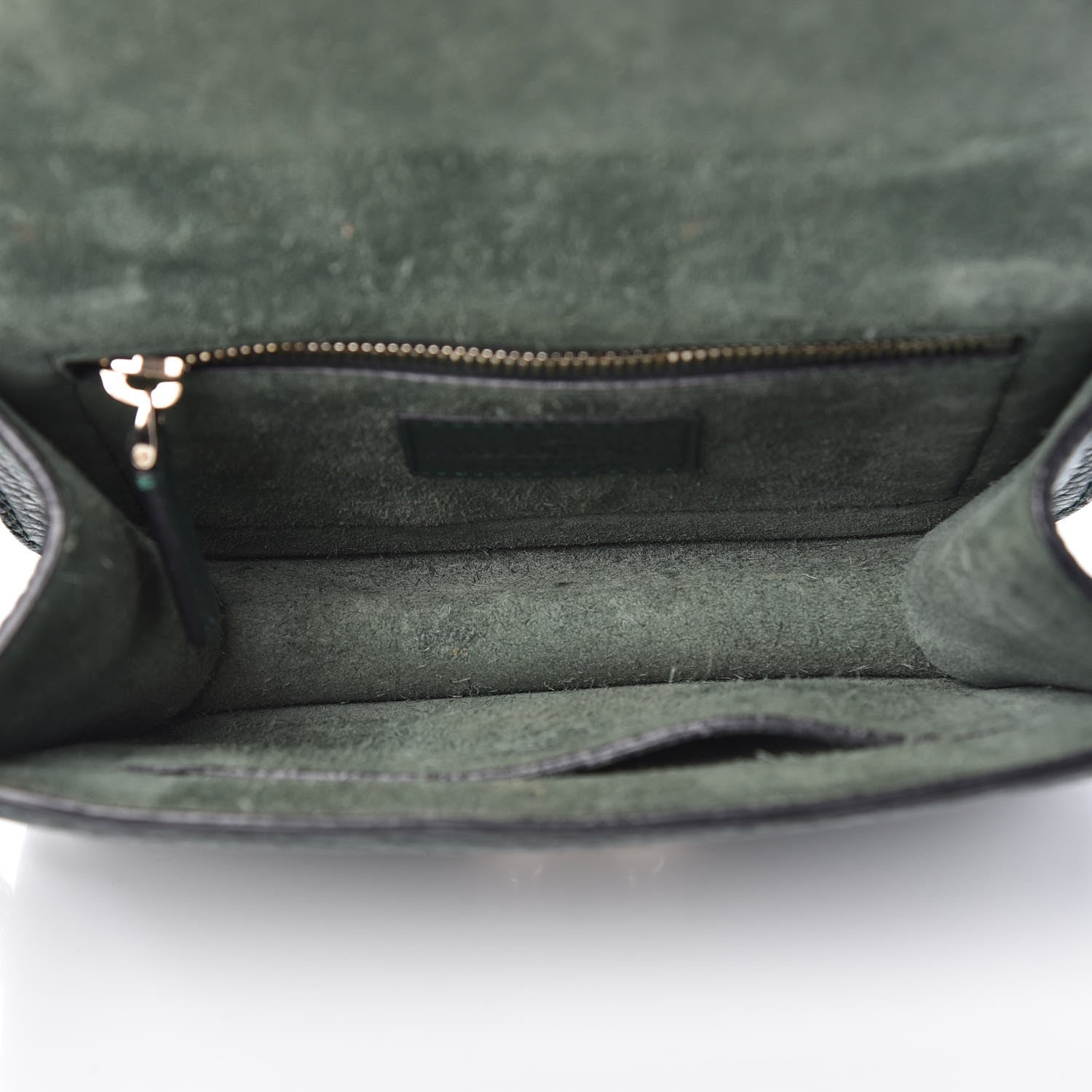 Valentino Garavani Pebbled Calfskin Small Glam Lock Rockstud Flap Dark Green 5 of 9