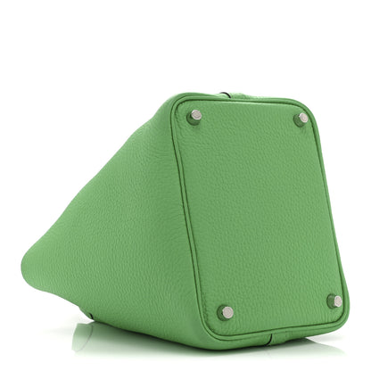 Hermes Taurillon Clemence Picotin Lock 18 PM Vert Comics 4 of 10