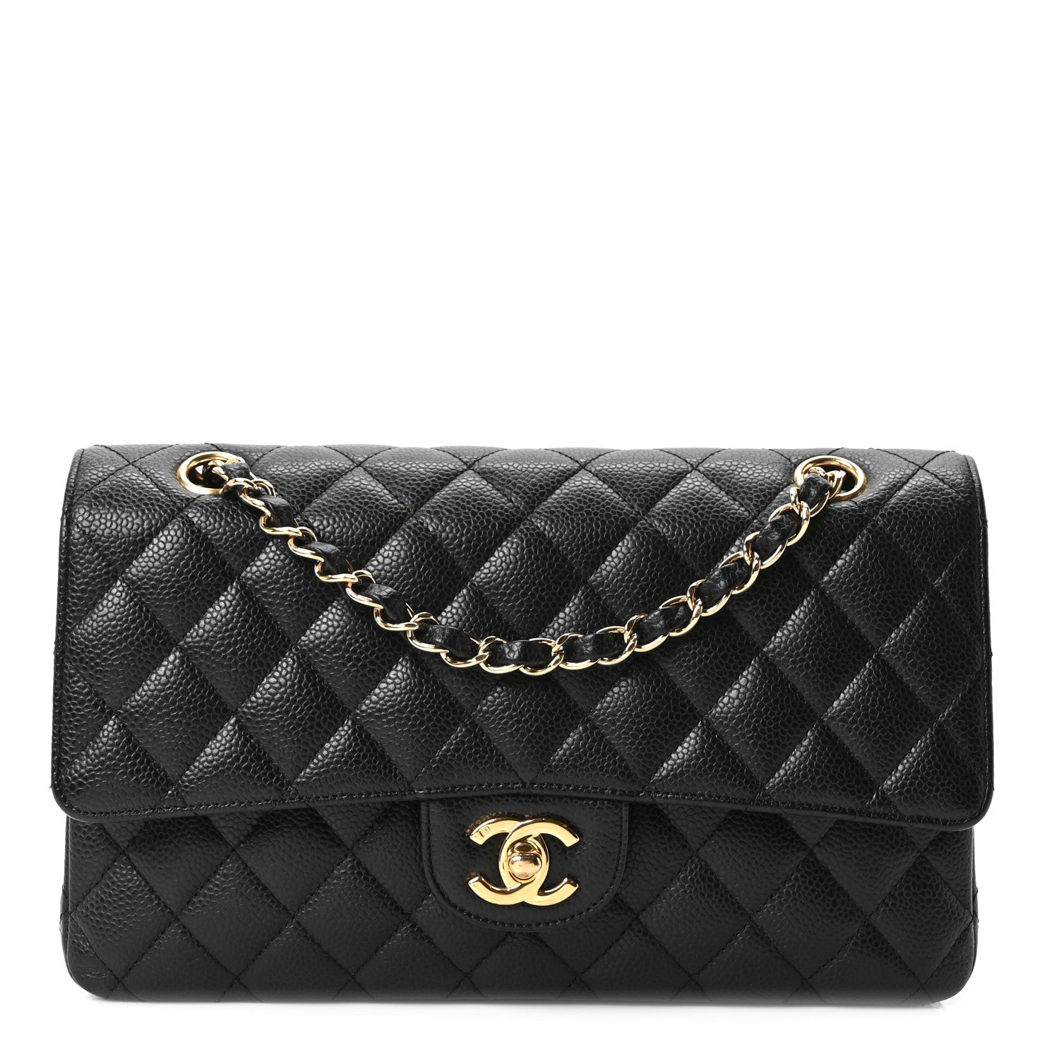 Chanel Caviar Quilted Medium Double Flap Black 1 of 11