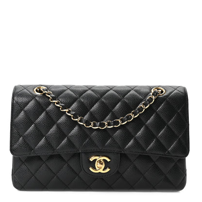 Chanel Caviar Quilted Medium Double Flap Black 1 of 11