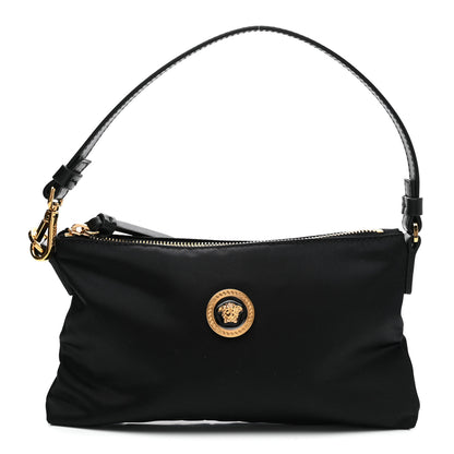 Versace Nylon Tribute Icon Flat Pouch Black 1 of 9