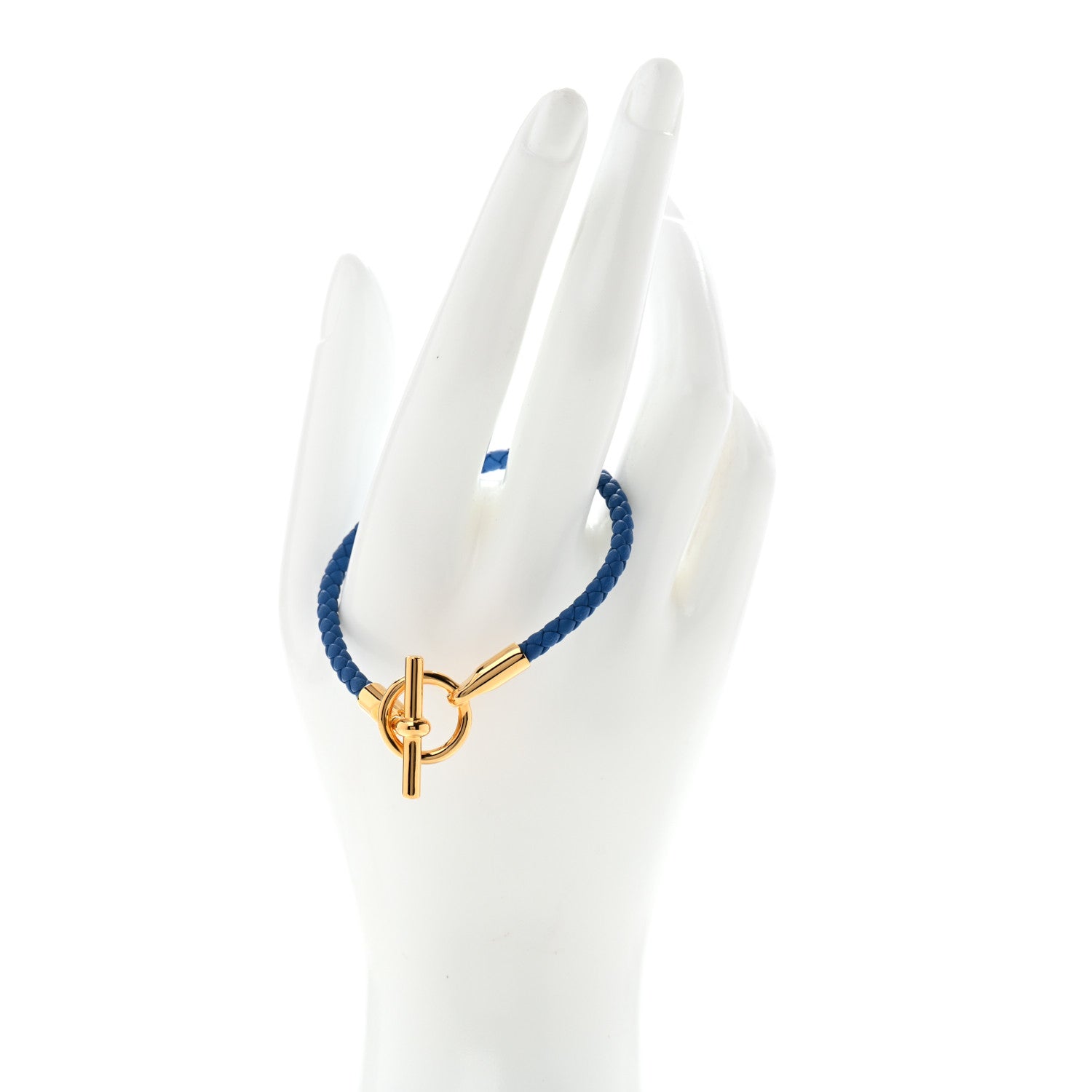 Hermes Swift Glenan H Bracelet T2 Bleu De France 2 of 6