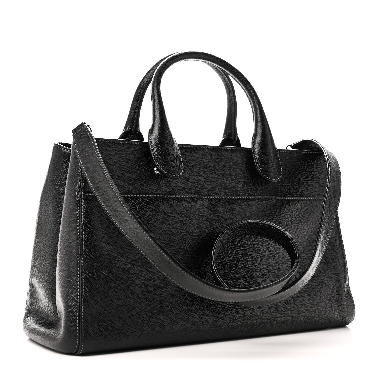 Chanel Caviar Cerf Executive Shopper Tote Black 3 of 10
