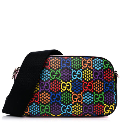 Gucci GG Supreme Monogram Psychedelic Shoulder Bag Black Multicolor Sugar Pink 1 of 9