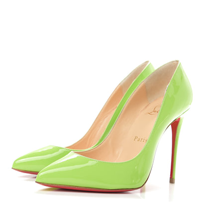 Christian Louboutin Patent Pigalle Follies 100 Pumps 35 Neon 3 of 12