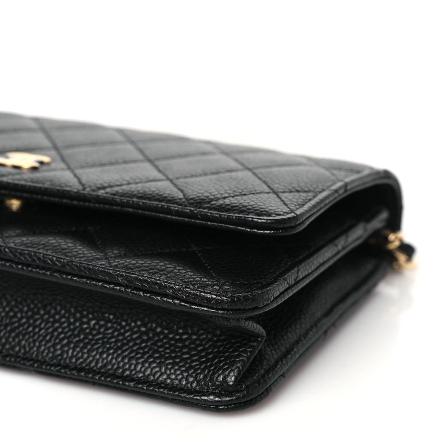 Chanel Caviar Quilted Wallet on Chain WOC Black 11 of 12