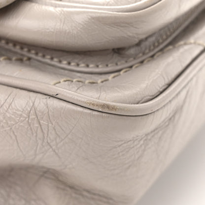 Saint Laurent Crinkled Calfskin Matelasse Monogram Baby Niki Chain Satchel Granite 18 of 23