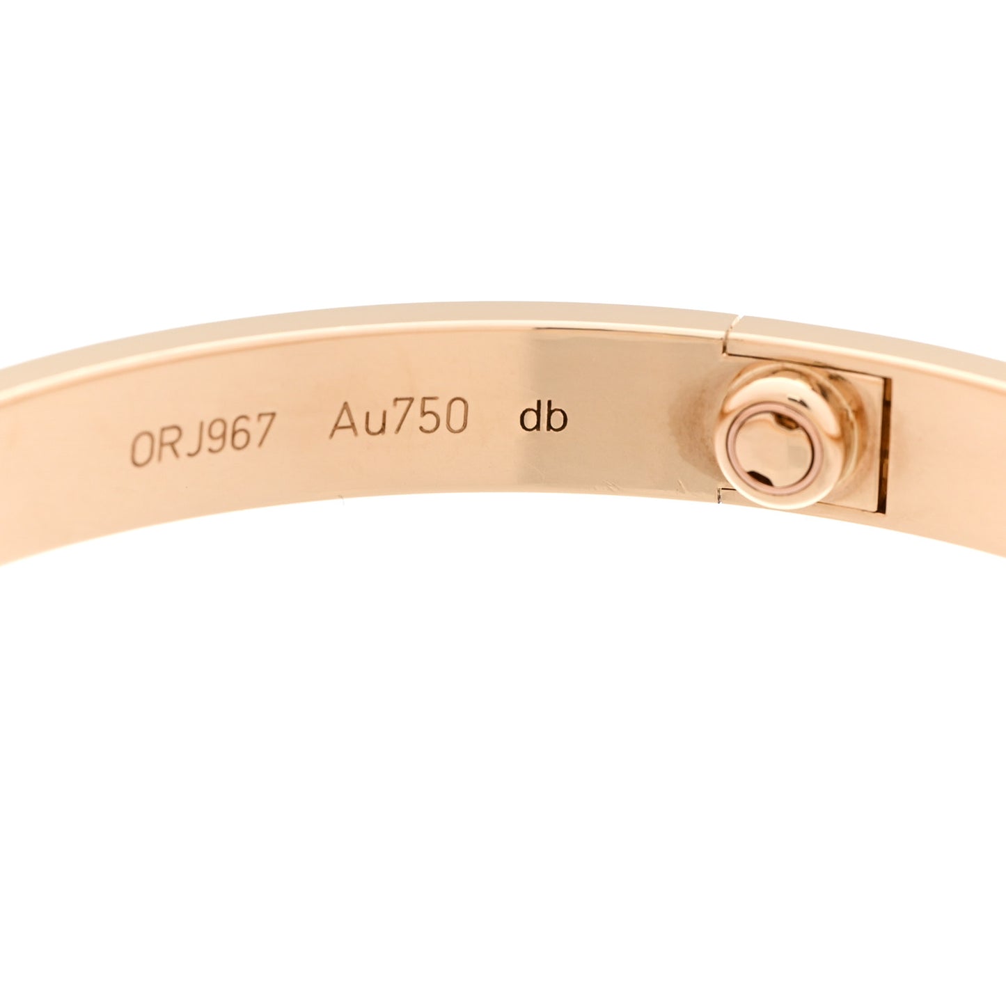 18K Yellow Gold LOVE Bracelet 19
