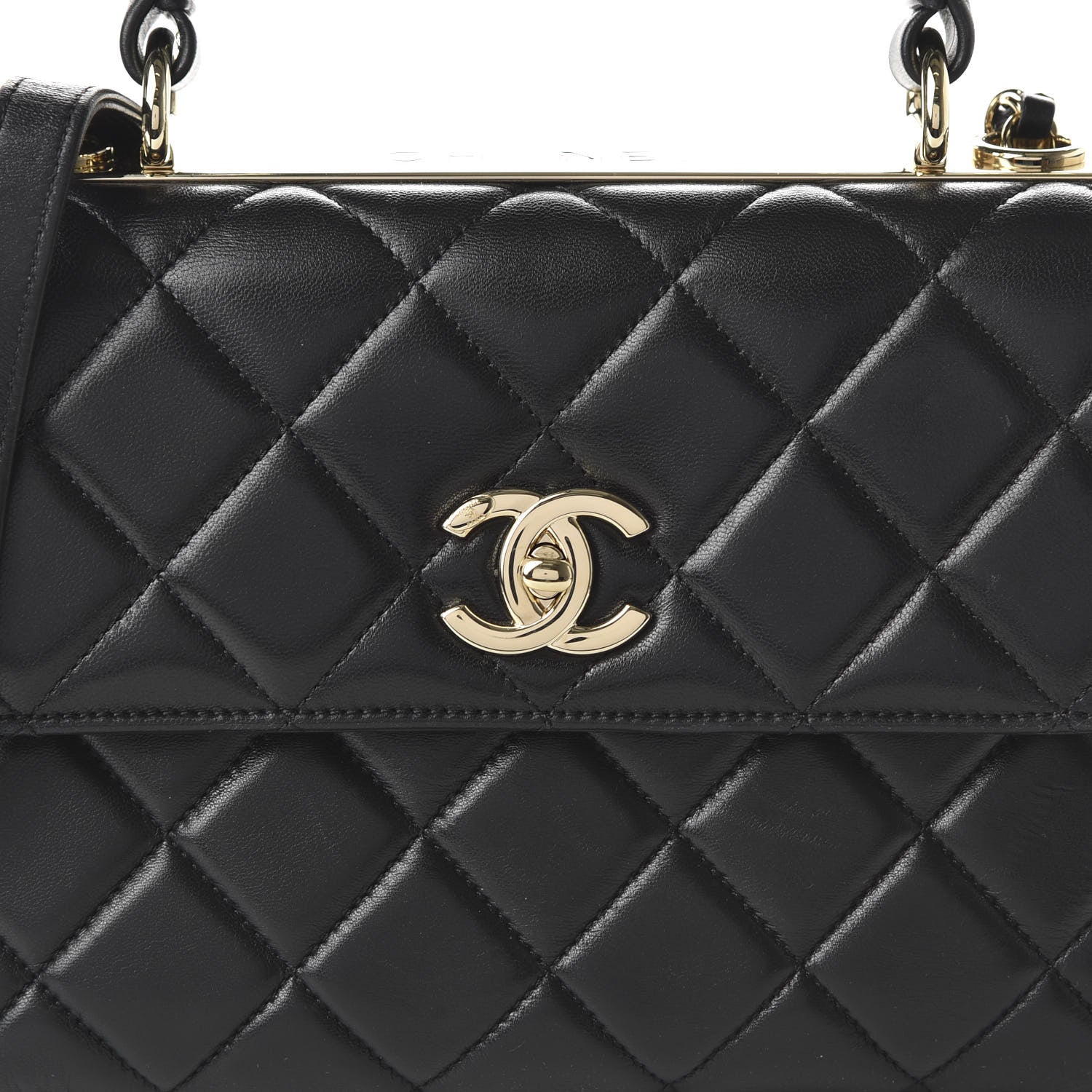 Chanel Lambskin Quilted Small Trendy CC Dual Handle Flap Bag Black 10 of 12