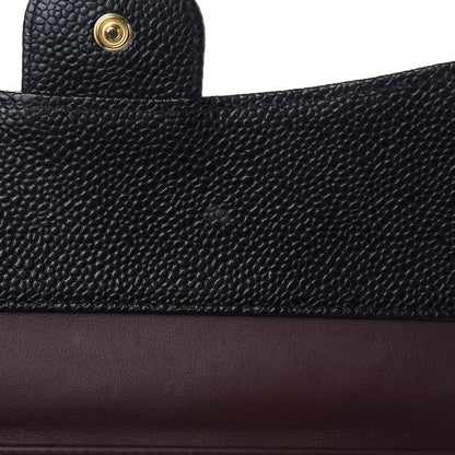 Chanel Caviar Quilted Long Flap Wallet Black 12 of 15